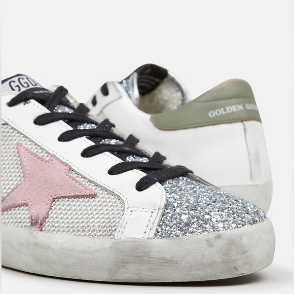 ✅TRADE✅Superstar Glitter Mesh Low-Top Sneakers GGDB 38 - Picture 2 of 15